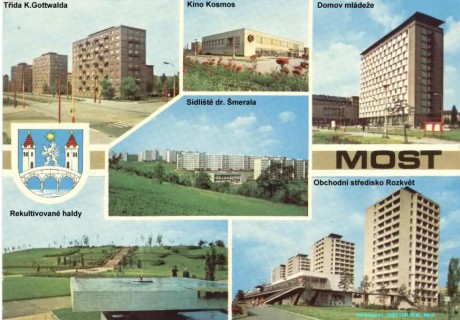 Most pohlednice 80léta